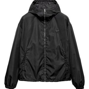 Prada Black Hooded Lightweight Jacket